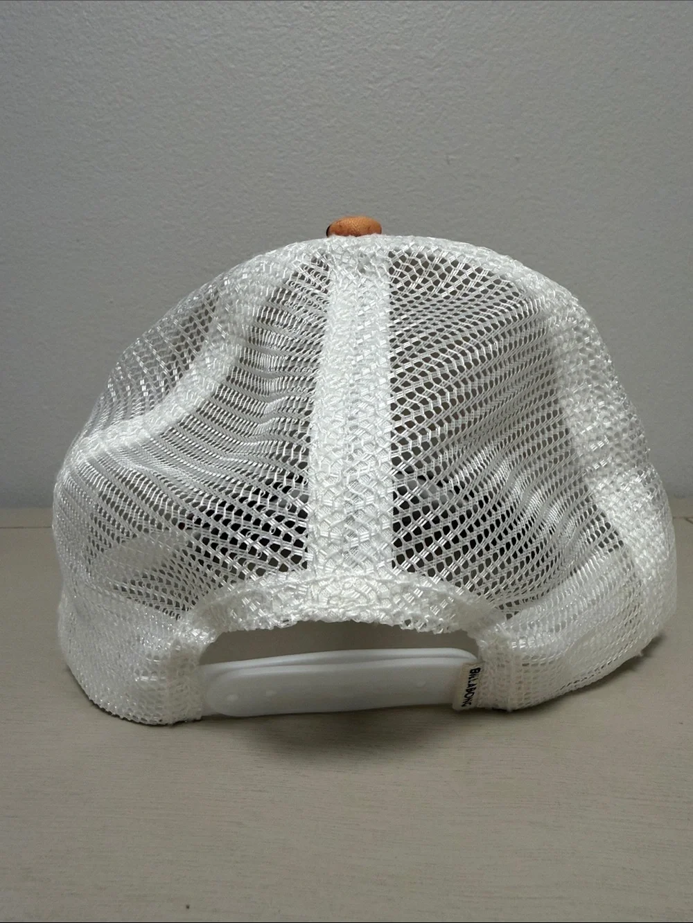 Billabong Leopard Print Trucker Hat White Mesh Snapback Cap Animal Print Y2K
